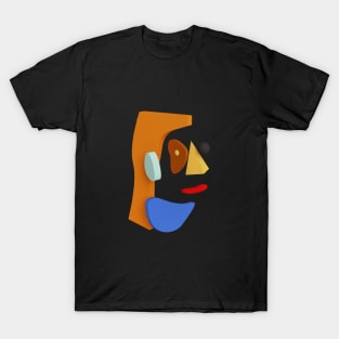 deconstructed face T-Shirt